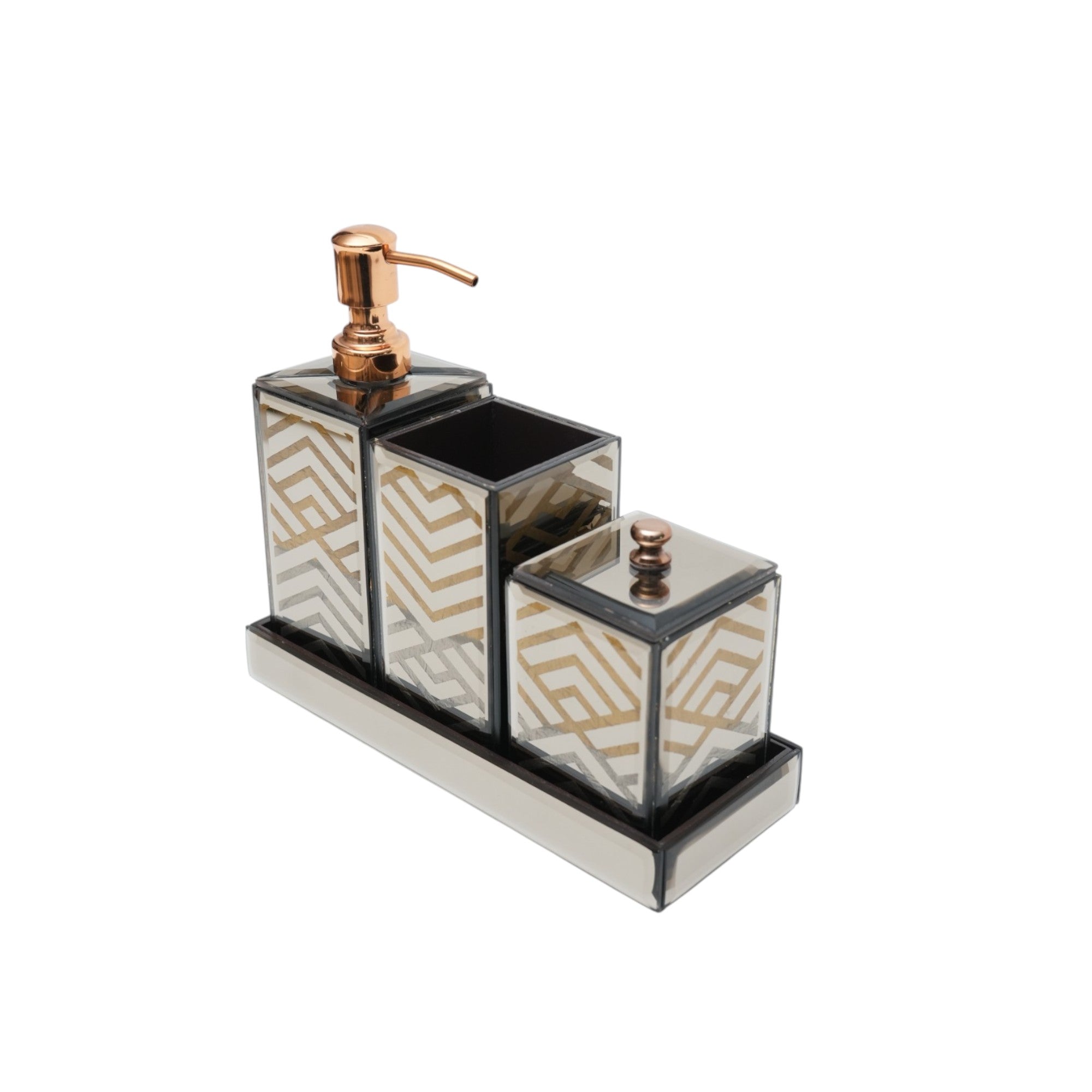4-Pieces Modern Bathroom Accessory Set